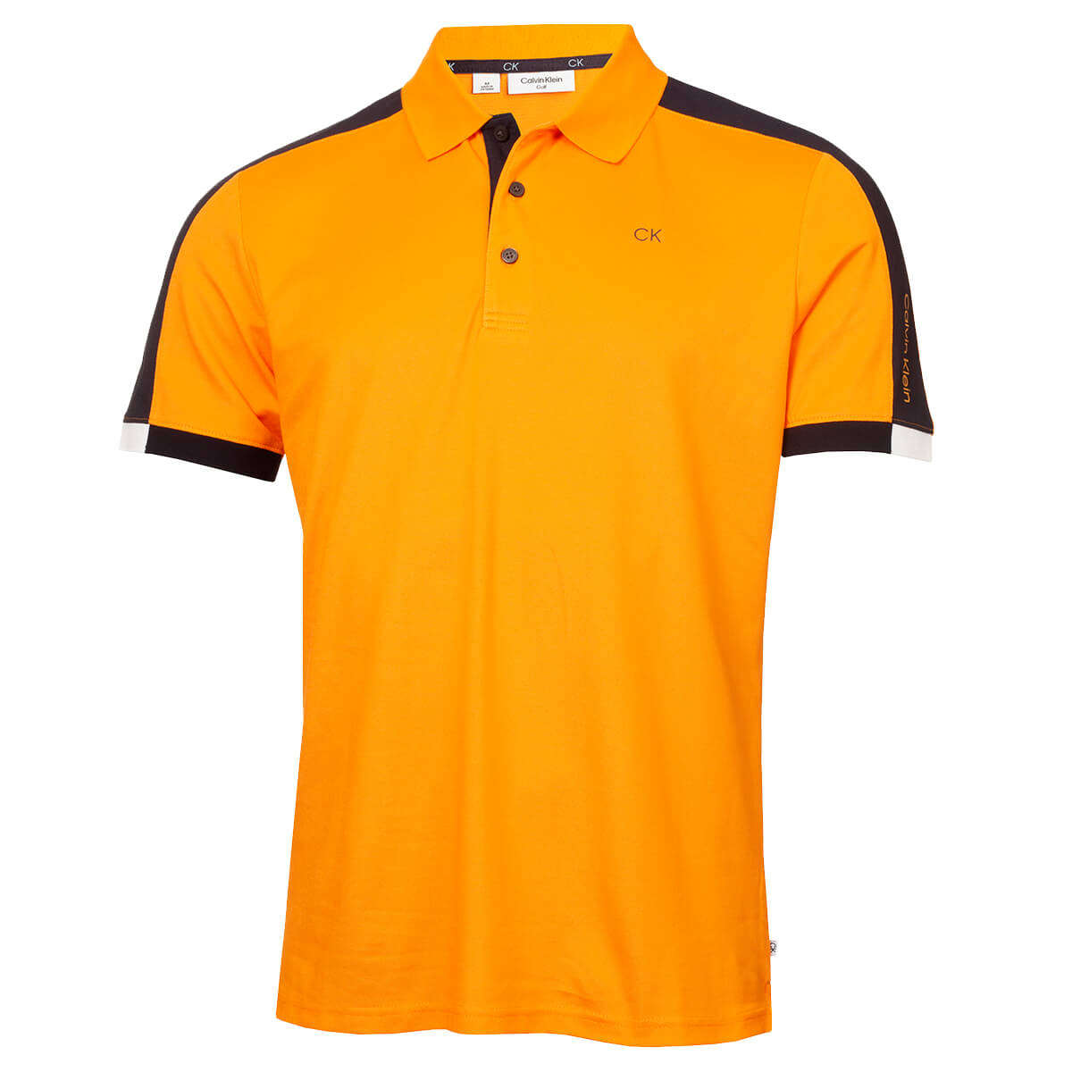 Calvin Klein Mens 2023 Miles Moisture Wicking Sustainable Golf Polo Shirt