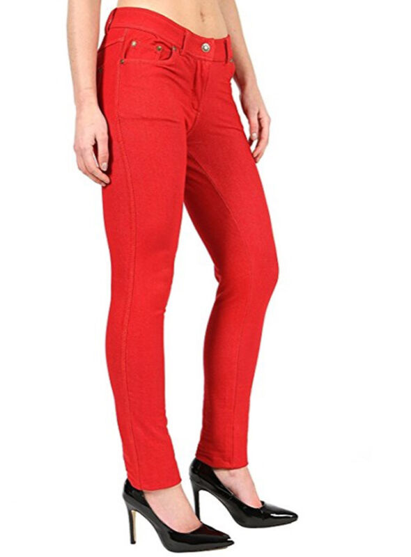 Ladies Women Skinny Stretch Jeggings Pants Plus Size Jeans Pockets UK 8-26 Size